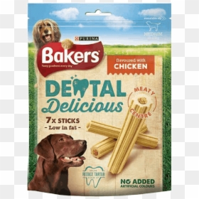 Bakers Dental Delicious Chicken, HD Png Download - dog teeth png