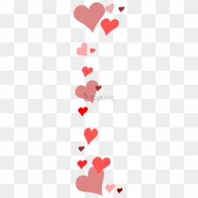 Free Png Download Red Heart Border Transparent Png - Valentines Border Clip Art, Png Download - love border png