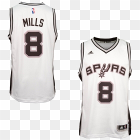 Adidas San Antonio Spurs Patrick Mills Home Swingman - White Spurs Kawhi Jersey, HD Png Download - san antonio spurs png