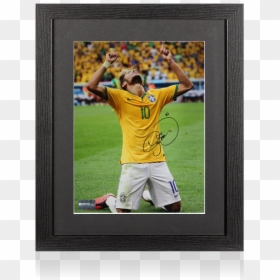 Digital Photo Frame - Neymar Brazil 2014 World Cup Celebration, HD Png Download - digital frame png