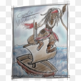 Michonne - Cartoon, HD Png Download - michonne png
