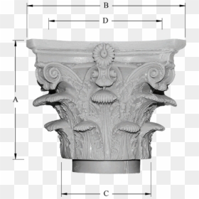 Decorative Capitals For Columns, HD Png Download - roman column png