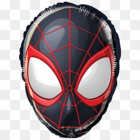 Spider-man Miles Morales Head - Miles Morales Spiderman Head, HD Png Download - spiderman head png