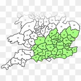 Map Of Postcode Areas, HD Png Download - shredded paper png