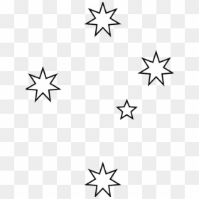 Southern Cross White Stars, HD Png Download - glowing stars png