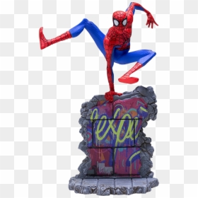 Spider Man Into The Spider Verse Toys, HD Png Download - spiderman head png