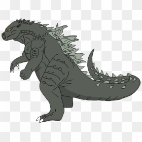 Godzilla Cartoon Kaiju - Godzilla Drawing Cartoons 2, HD Png Download - kaiju png