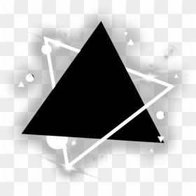 #triangle #background #black #white #neon #lights #remixit - Neon Geometric Png, Transparent Png - triangle background png
