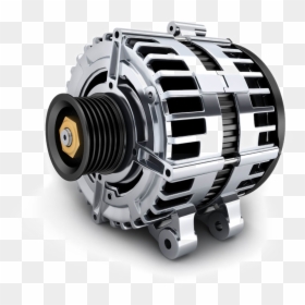 Alternator Engine Car Vehicle Parts Part Spare Clipart - Engine Car Spare Parts, HD Png Download - alternator png
