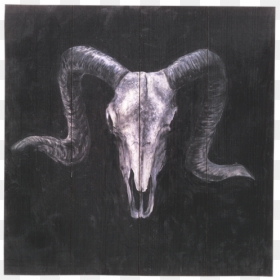 Ram Skull Painting, HD Png Download - aries sign png