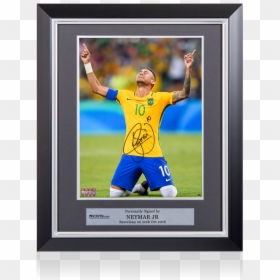 Neymar Jr Signed Shirt, HD Png Download - olympic gold medal png