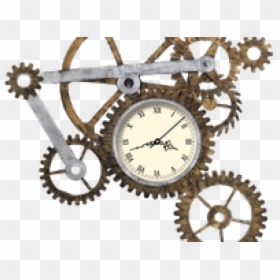 Transparent Clock Gear Clipart - Clock Gears Png, Png Download - steampunk butterfly png