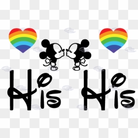 Rainbow Clipart Mickey Mouse - Mickey And Minnie Mouse Silhouette, HD Png Download - mickey clubhouse png