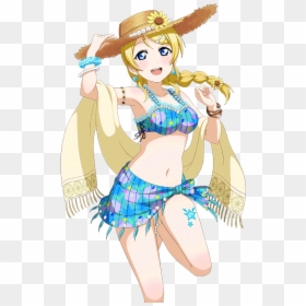 Love Live Cards Swimsuit, HD Png Download - eli ayase png