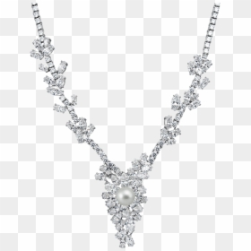 Annabelle Ciro Pearl Necklace - Transparent Jewellery Silver Necklace Png, Png Download - gold rope chain png