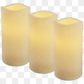 Led Pillar Candle 3p Shine - Candle, HD Png Download - yellow shine png