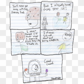 Comic 65 Patateman Freezey Fred - Cartoon, HD Png Download - comic background png