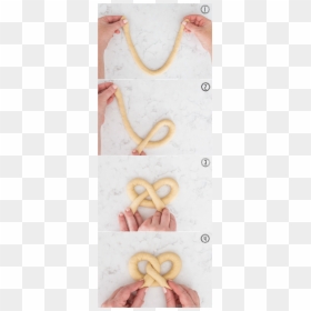 How To Twist A Soft Pretzel Shape, Plus The Best Homemade - Love, HD Png Download - soft pretzel png