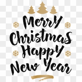 Christmas And Happy New Year Vector - Merry Christmas And A Happy New Year Vector, HD Png Download - merry christmas vector png