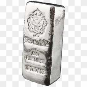 Scottsdale 10 Ounce Cast Silver Bar, HD Png Download - silver bar png