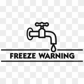 Funky Leave Faucets Dripping - Frozen Pipes Clip Art, HD Png Download - freezing png