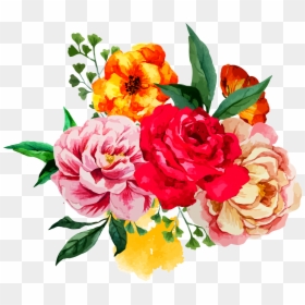 Peony Clipart Flower Bunch - Red Flower Vector Free Download, HD Png Download - flower bunch png