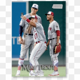 Mike Trout 2019 Topps Stadium Club Baseball Base Card - Baseball, HD Png Download - baseball card png