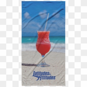 Tropical Drink Beach Towel"  Class= - Blue Hawaii, HD Png Download - tropical beach png