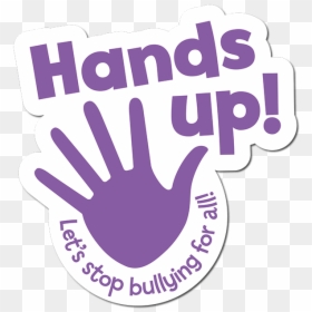 Transparent Hands Up Png - Logo Stop Bullying Png, Png Download - hands up emoji png