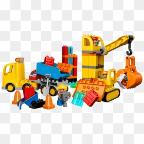 Lego Clipart Duplo - Lego Duplo Big Construction Site, HD Png Download - lego clipart png