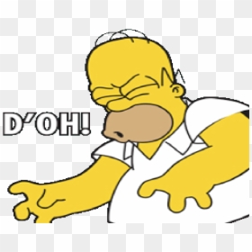 Sticker Other Homer Doh Degoute - Homer Simpson Doh Transparent, HD Png Download - homer simpson doh png