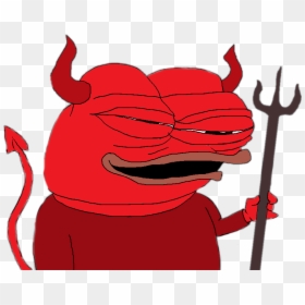 #pepe #meme #rarepepe #devil #devilish - Pepe Devil Png, Transparent Png - happy pepe png