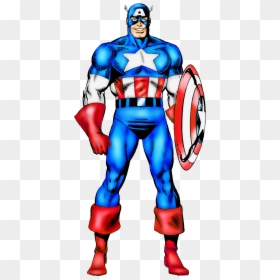 Captain America Del Official Handbook Of The Marvel - Captain America Mike Zeck, HD Png Download - captain america comic png