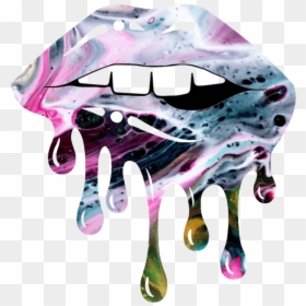 Illustration, HD Png Download - dripping lips png