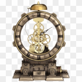 Time Machine, HD Png Download - steampunk clock png