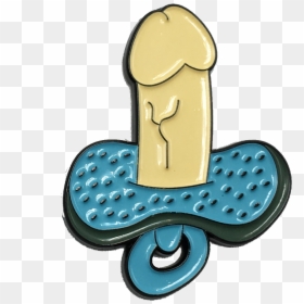 Penis Pacifier Pin - Cartoon Penis Transparent Background, HD Png Download - dick emoji png