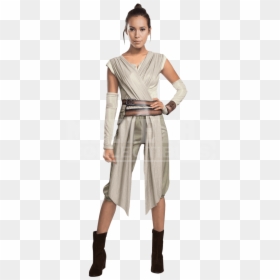 Force Awakens Deluxe Adult Rey Costume - Make Your Own Star Wars Outfit, HD Png Download - rey png star wars