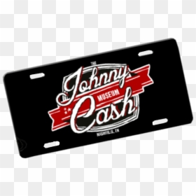Johnny Cash Museum Logo License Plate - Metal, HD Png Download - johnny cash png