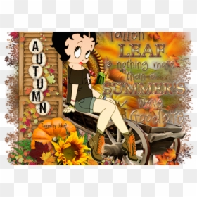 Pin By Joke Peeman On Betty Boop Autumn Pinterest Betty - Betty Boop, HD Png Download - cartoon waves png