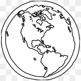 Earth Coloring Pages - Black And White Earth Sketch, HD Png Download - earth outline png