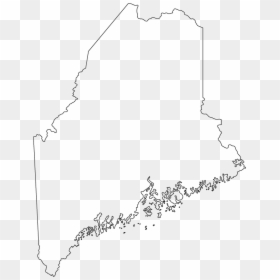 Outline Map Of Maine Clipart , Png Download - Outline Map Of Maine, Transparent Png - maine outline png