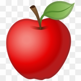 Red Apple Icon Noto Emoji Food Drink Iconset Google - Transparent Background Apple Emoji, HD Png Download - donut emoji png