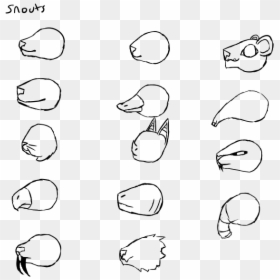 Snouts - - Line Art, HD Png Download - derp eyes png