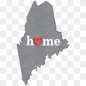 State Map Outline West Virginia With Heart, HD Png Download - maine outline png