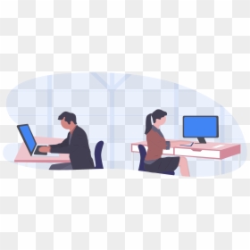 User Interface Design, HD Png Download - person sitting back view png