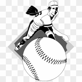 Free Stock Photo Illustration - Baseball Pitcher Clip Art, HD Png Download - baseball glove clipart png