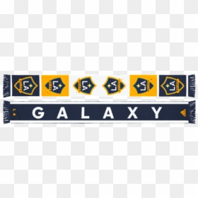 La Galaxy Team Logo Jacquered Scarf - La Galaxy, HD Png Download - la galaxy logo png