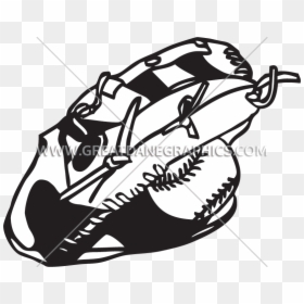 Glove Production Ready Artwork For T Shirt, HD Png Download - baseball glove clipart png