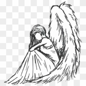 Heavenly Light Lineart - Angel Drawings, HD Png Download - heavenly light png