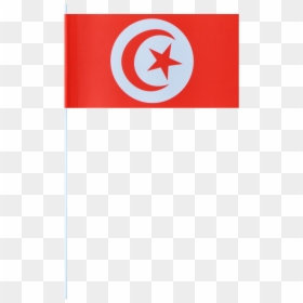 Tunisia Paper Flags - Tunisia Flag, HD Png Download - tunisia flag png